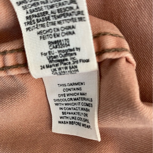 Free People Modern Femme Bodycon Denim Mini Skirt in Blush Pink - Picture 10 of 10